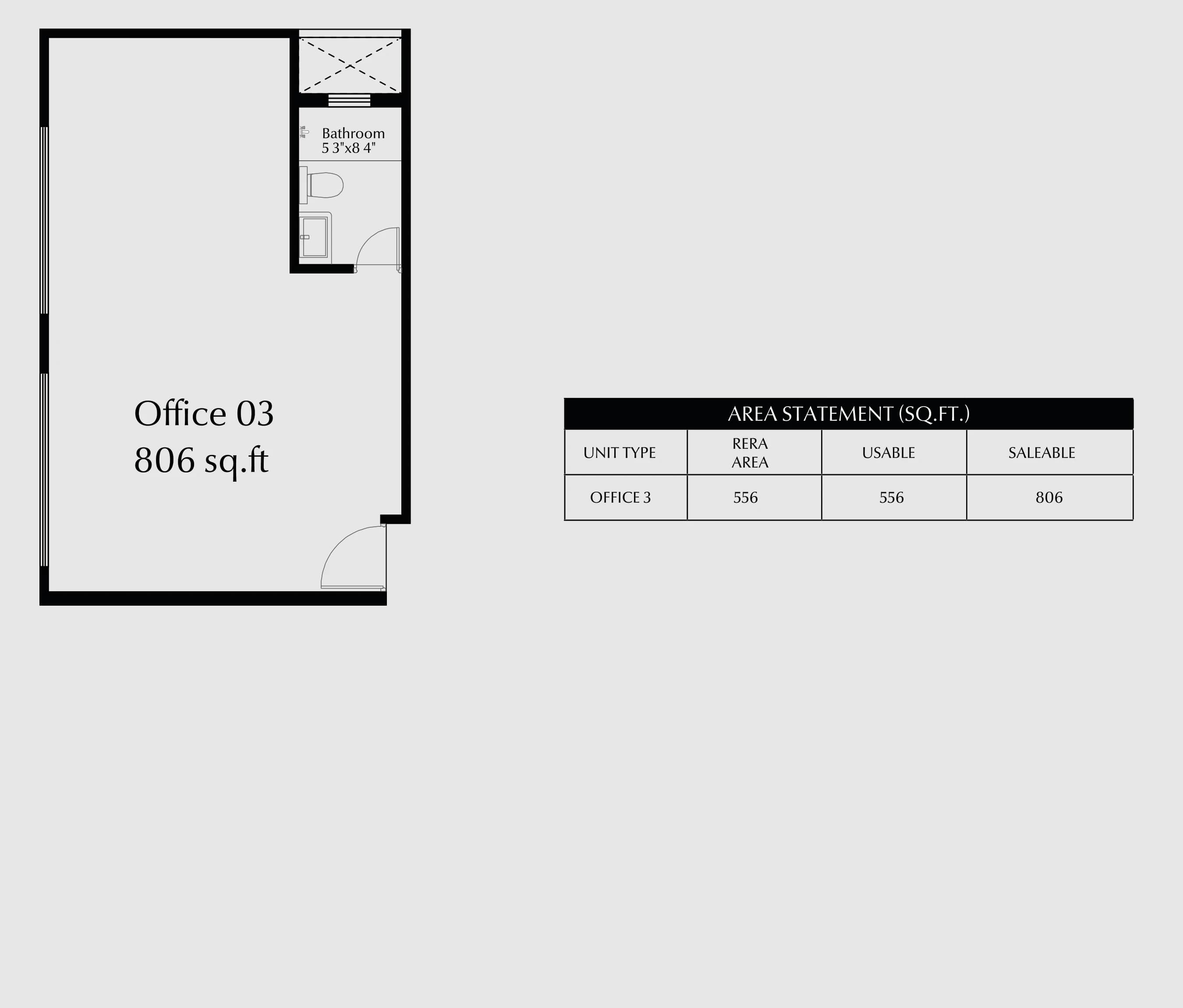 Office 03 floor plan drawing